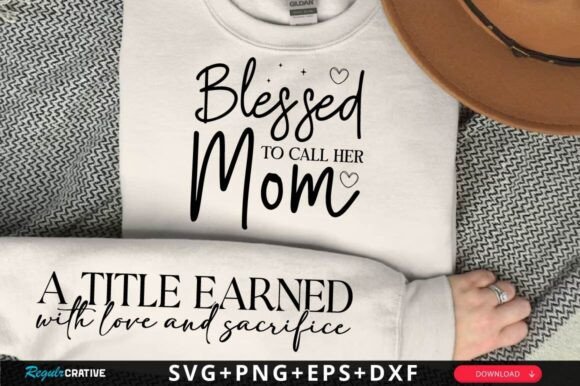 Blessed to Call Her Mom SVG: Graphics for Crafts