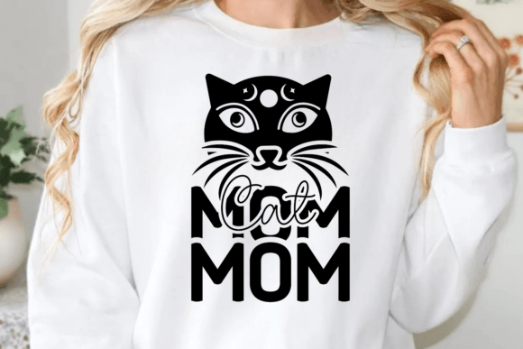 Cat Mom SVG 5: A Designer's Take on Stitching This Trendy Quote