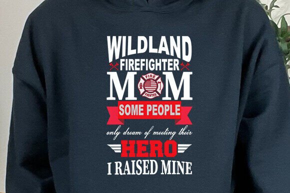 Firefighter Mom SVG: Graphics for Crafts & Brands