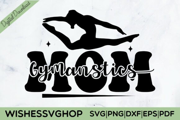 Gymanstics Mom SVG PNG Free: Graphics for Crafts