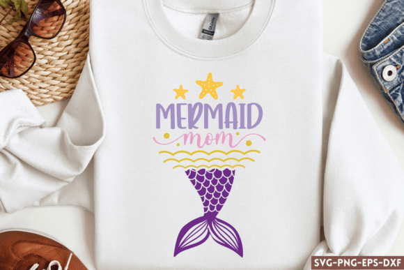 Mermaid Mom SVG: Graphics for Crafts & Branding