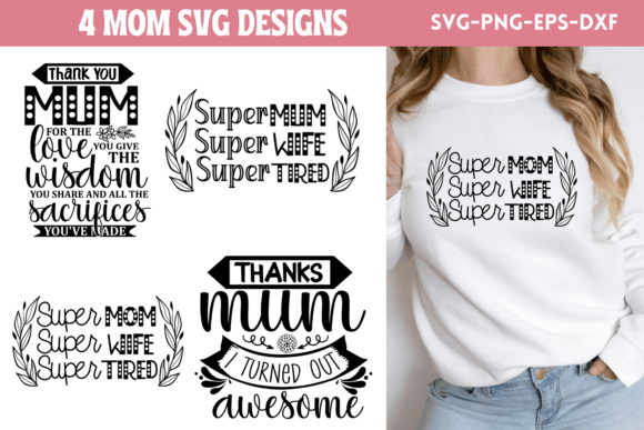 Mom SVG Bundle: Premium Graphics for Crafts