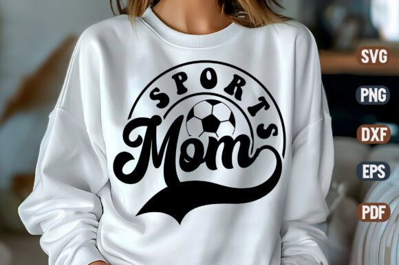 Sports Mom SVG Design for Crafts & Graphics